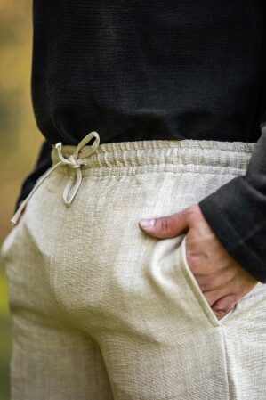 Mittelalter-Kniebundhose "Veli" Hanffarben XXL