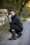 Mittelalter-Kniebundhose "Veli" Schwarz S
