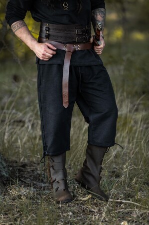 Mittelalter-Kniebundhose "Veli" Schwarz XXL