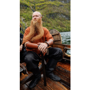 Tunique viking à manches courtes "Olaf" Rouge brique