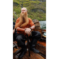 Tunique viking à manches courtes "Olaf" Rouge brique