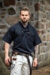 Mittelalter-Kurzarmhemd "Eric" Schwarz XL