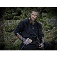 Tunique viking avec broderie "Erwin" Noir