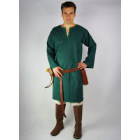 Viking tunic with embroidery "Erwin" Green