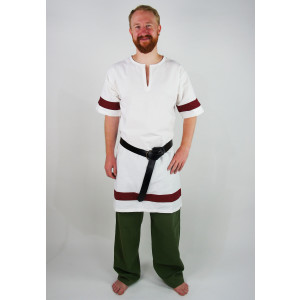 Roman tunic "Lucius" white/Red
