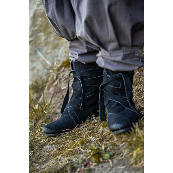 Haithabu-Stiefel aus Wildleder Magne Schwarz