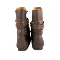 Haithabu Nubuck leather boots "Floki" Brown
