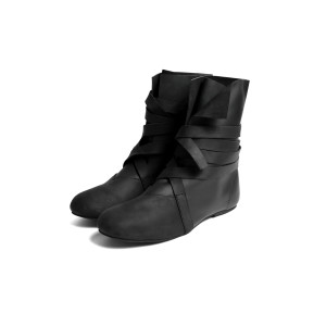 Haithabu Boots Nubuck Leather "Floki" Black