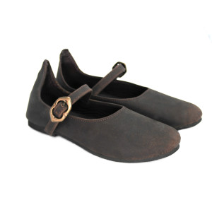 Medieval ladies shoes "Rieke" Brown