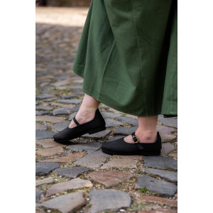 Zapatos medievales para damas "Rieke" Negro