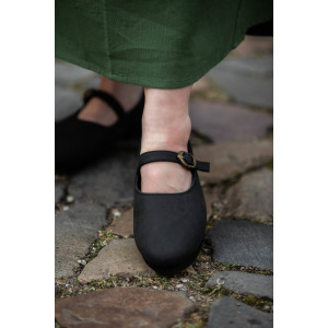 Chaussures médiévales pour femmes "Rieke" Noir