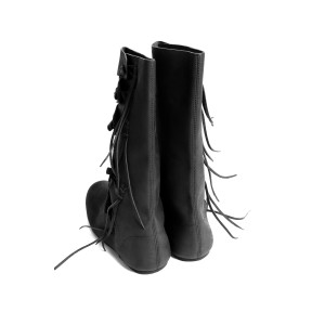 High viking boots "Rasmus" Black