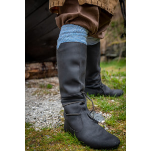 Viking boots "Ole" from nubuck leather Black