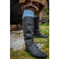 Viking boots "Ole" from nubuck leather Black
