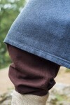 Tunique viking "Freki" avec broderie main Bleu gris S