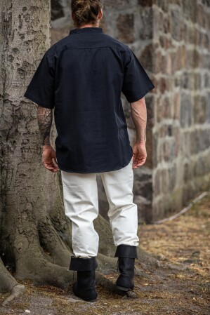 Medieval short sleeve shirt "Eric" Black XXL