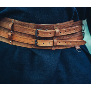 Robust Viking belt "Anike" Cognac brown