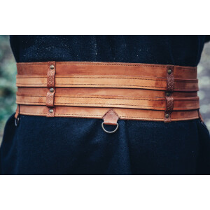 Robust Viking belt "Sif" Cognac brown