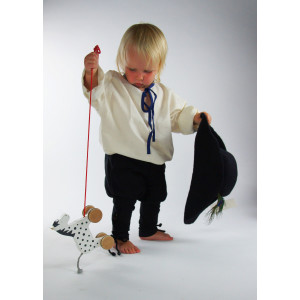 Boys trousers with leg lacing "Jecklein" Black