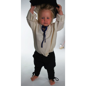 Boys trousers with leg lacing "Jecklein" Black