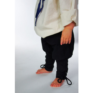 Pantalon de garçon avec laçage de jambe "Jecklein" Noir