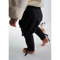 Pantalones de niño con cordones de pierna "Jecklein" Negro