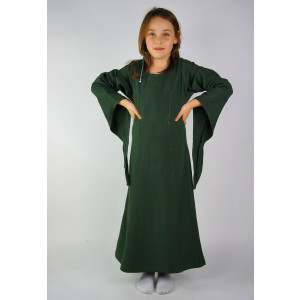 Girls dress with trumpet sleeves "Alice" Green