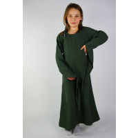 Girls dress with trumpet sleeves "Alice" Green