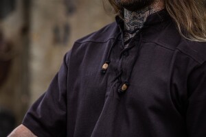 Medieval short sleeve shirt "Eric" Brown S