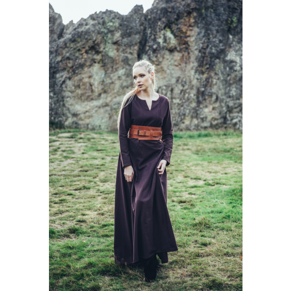Viking dress Lina Dark brown