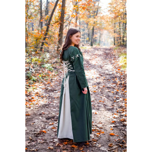 Medieval dress "Larina" olive green/Natural