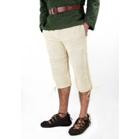 Pantaloni al ginocchio medievali "Veli" Colori canapa