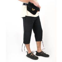 Pantalones medievales de rodilla "Veli" Negro