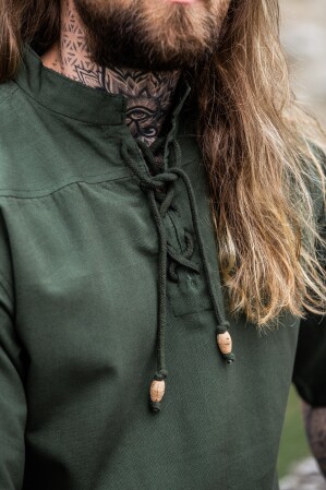 Medieval short sleeve shirt "Eric" Green S