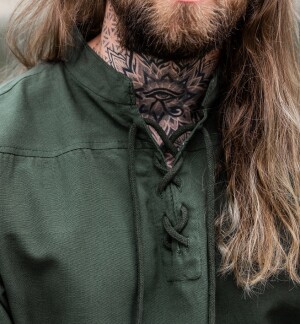 Medieval short sleeve shirt "Eric" Green S