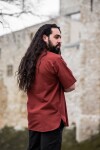 Medieval short sleeve shirt "Eric" Red M