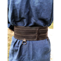 Cinturón vikingo "Solveig" - Marrón oscuro 100 cm