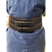 Cintura vichinga "Solveig" - Marrone scuro 140 cm