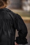 Frilled pirate shirt "Dracula" Black L