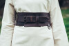 Robust Viking belt "Ingrid" Dark brown 90 cm