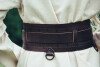 Robust Viking belt "Ingrid" Dark brown 90 cm