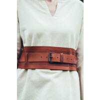 Robust Viking belt "Ingrid" Cognac Brown 90 cm