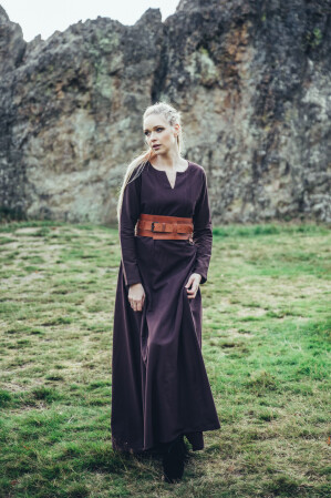 Wikinger-Gürtel "Ingrid" Cognacbraun 100 cm