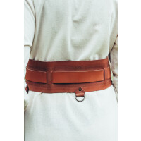 Robust Viking belt "Ingrid" Cognac Brown 120 cm