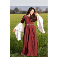 Noble dress with border "Yala" Red XS