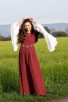 Edles Kleid mit Bordüre "Yala" Rot XS