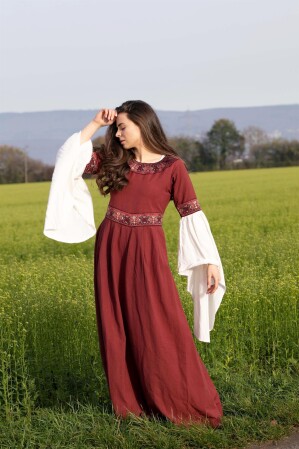 Rone noble avec bordure "Yala" Rouge M