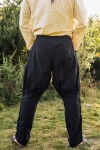 Wikingerhose mit Beinschnürung "Magnus" Schwarz XS