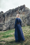 Wikinger Unterkleid Baumwolle "Valdis" Midnight Blue XS
