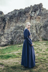 Wikinger Unterkleid Baumwolle "Valdis" Midnight Blue XS